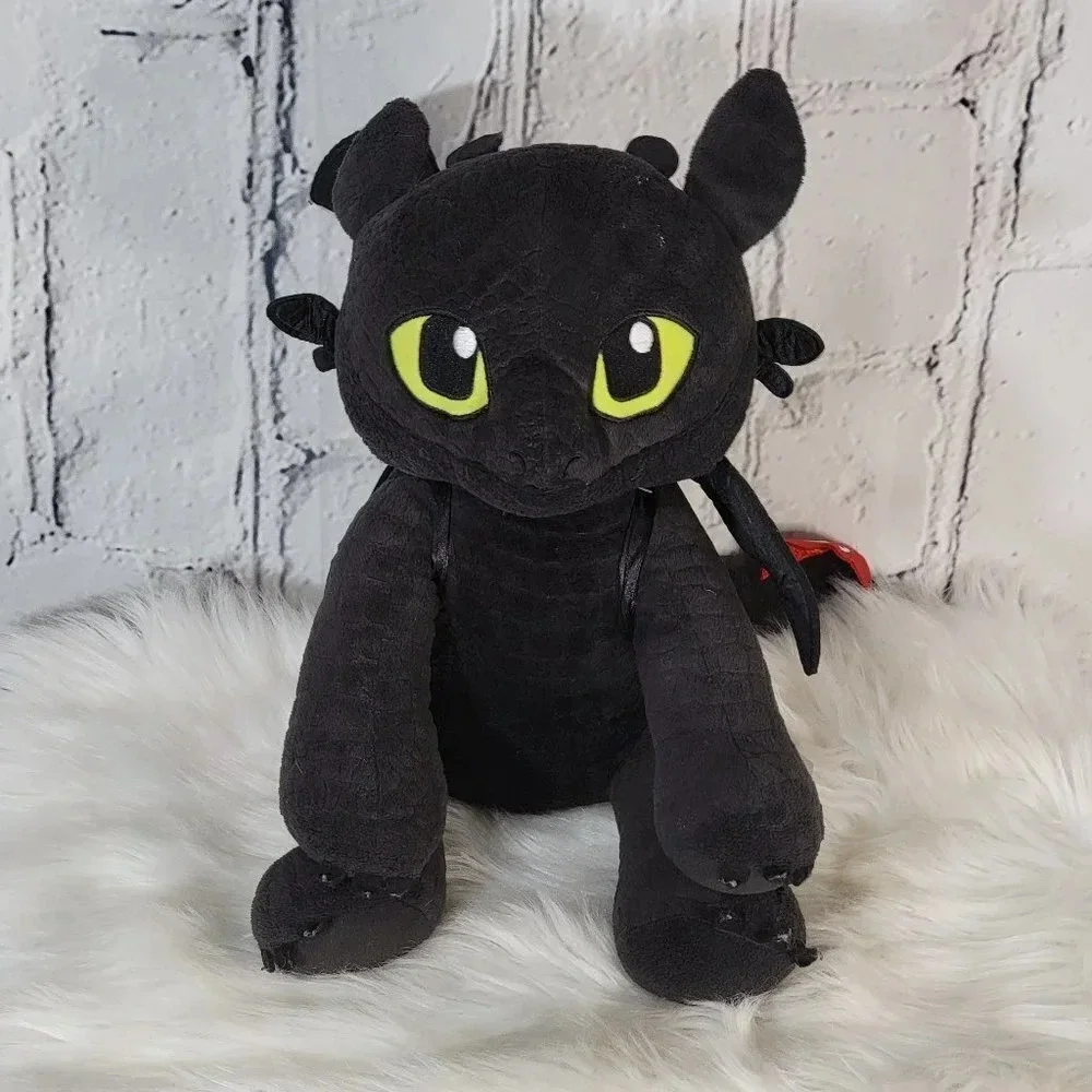 BUILD a Bear TOOTHLESS How to Train Your Dragon Plush Black Wings Retired Animal